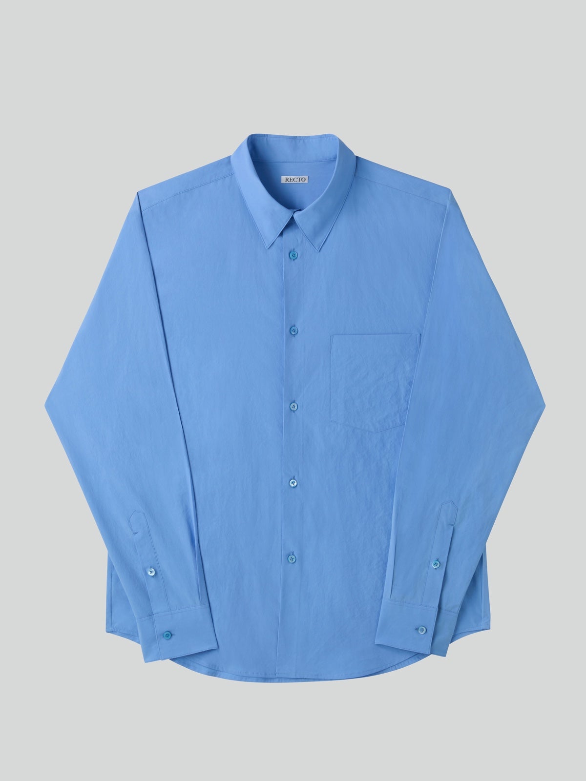 RECTO: COTTON POCKET SHIRT (BABY BLUE) | THE BEIGE STORE