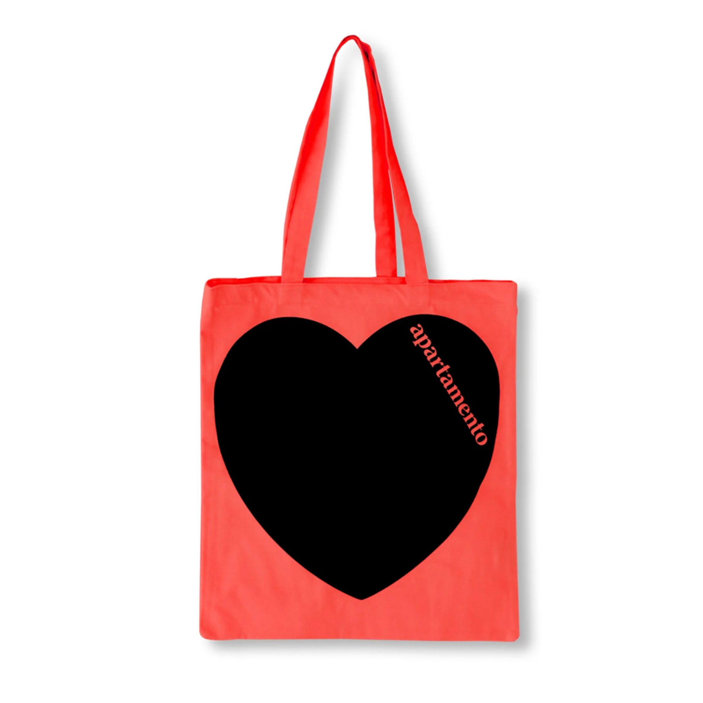 apartamento HEART TOTE BAG (HOT CORAL) | THE BEIGE STORE